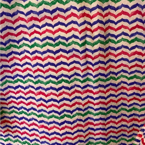 Talbots white, blue, red and green blouse size 2X - Picture 4 of 4